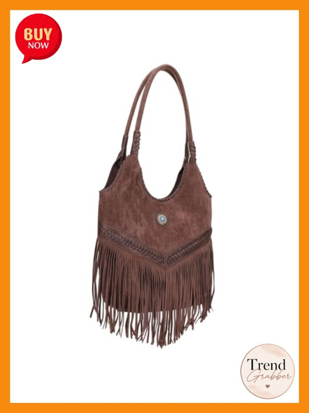 Suede Fringe Hobo Bag, CCW Concealed Carry Tote, Tassel Shoulder Handbag